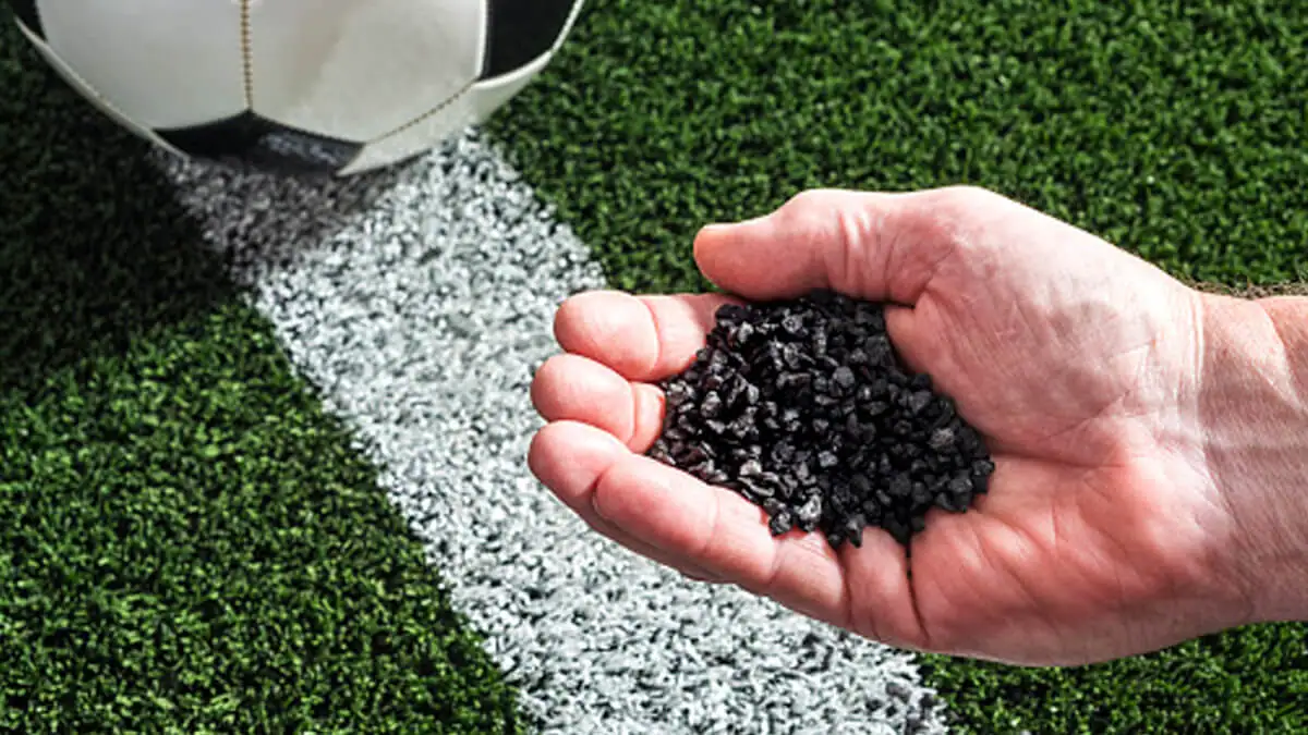 How Many Rubber Pellets Are On A Football Field?